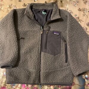 Patagonia Kids Charcoal Fleece Jacket